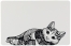 Zdjęcie Trixie Podkładka pod miski  kotek czarno-biały 44 x 28 cm