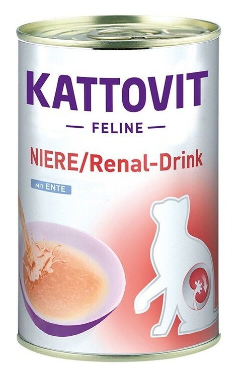 Zdjęcie Kattovit Renal Drink napój dla kota  wspomagający funkcje nerek z kaczką 135ml