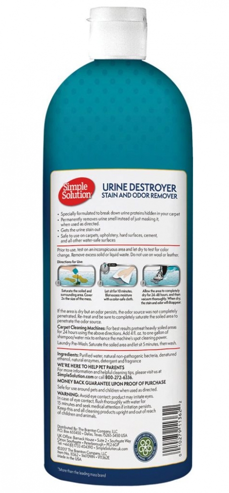 Zdjęcie Simple Solution Urine Destroyer  spray neutralizujący zapach moczu 1000ml