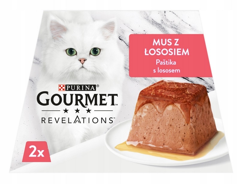 Zdjęcie Gourmet Revelations piramidki smaku w kaskadzie sosu z łososiem w kaskadzie sosu 2 szt. 