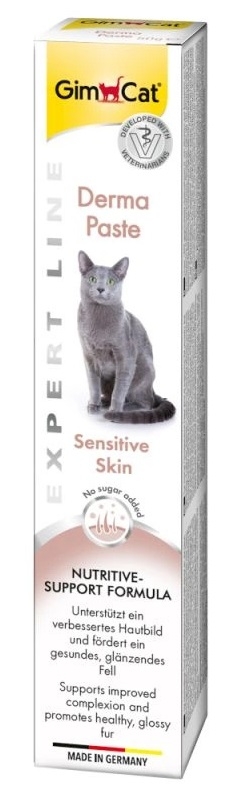 Zdjęcie Gimcat Expert Line Derma Paste Sensitive Skin pasta dla kotów wspierająca skórę i sierść 50g