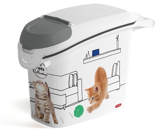 Zdjęcie Curver Pet Life pojemnik na karmę / żwirek  z motywem kota 6kg