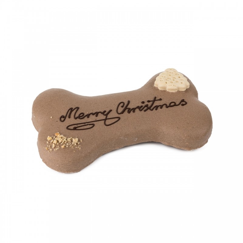 Zdjęcie Lolo Pets Tort świąteczny dla psa  Merry Christmas orzechowo - czekoladowy 250g