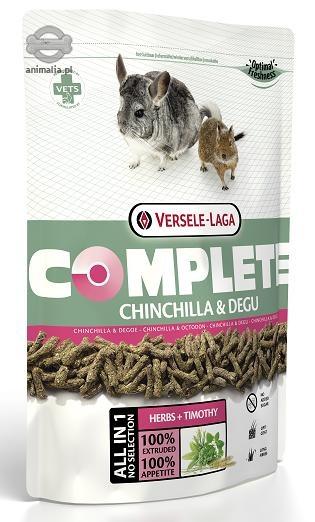 Zdjęcie Versele Laga Chinchilla & Degu Complete  pokarm dla szynszyli i koszatniczek 500g