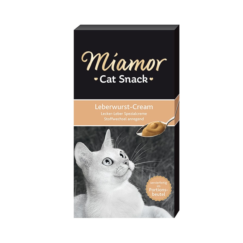 Zdjęcie Miamor Leberwurst cream  sos z pasztetu z wątróbki dla kota 6 szt.