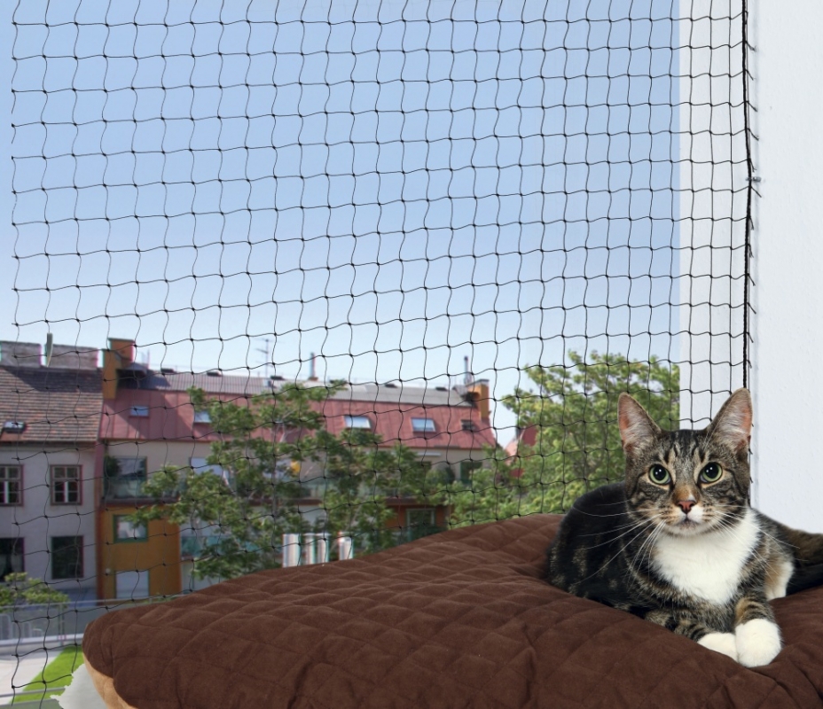 Zdjęcie Trixie Siatka ochronna do okien / balkonów  3 x 2 m, czarna 
