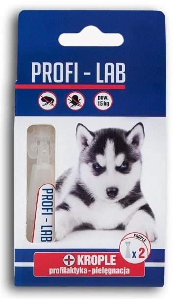 Zdjęcie Lab Pchełka krople pielęgnacyjne  dla psów powyżej 15kg 2 x 1,8ml