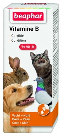 Zdjęcie Beaphar Vitamin B Complex  dla psów, kotów, ptaków i małych zwierząt 50 ml
