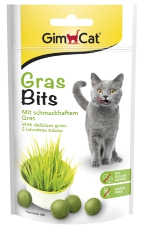 Zdjęcie Gimcat GrasBits  tabletki z trawą dla kota 40g (65 szt.)