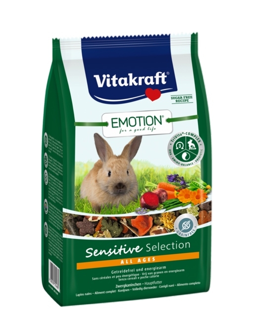 Zdjęcie Vitakraft Emotion Pokarm dla królików  Sensitive Selection Adult 600g