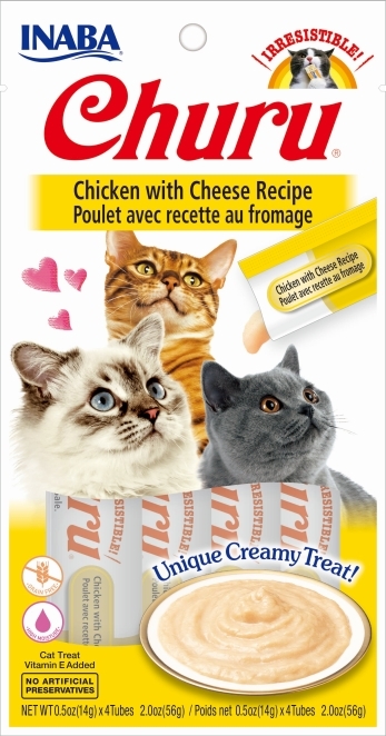 Zdjęcie Churu Kremowy przysmak dla kota  kurczak z serem 4x14g