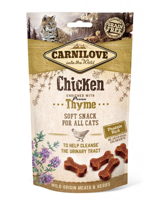 Zdjęcie Carnilove Cat Snack Soft przysmak dla kota  Chicken + Thyme 50g