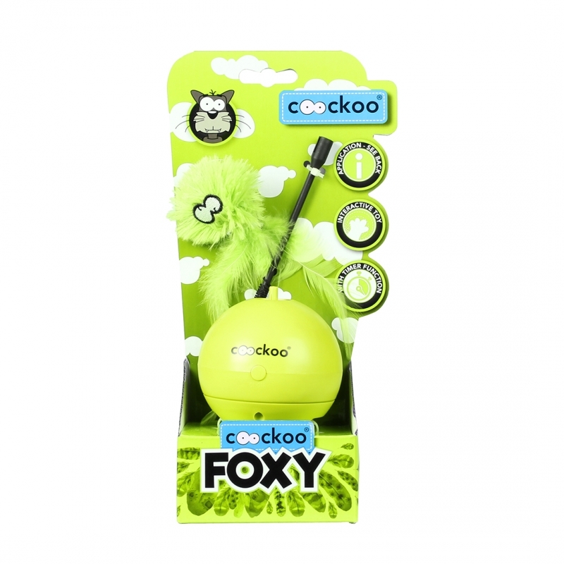 Zdjęcie Coockoo Foxy Magic Ball automatyczna wędka dla kota  kiwi 