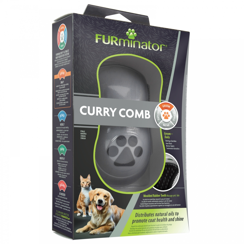 Zdjęcie FURminator Curry Comb zgrzebło gumowe do sierści   12 cm