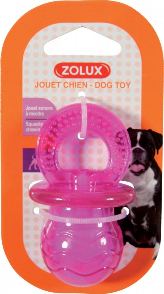 Zdjęcie Zolux Zabawka TPR POP smoczek  różowy 7,5 cm