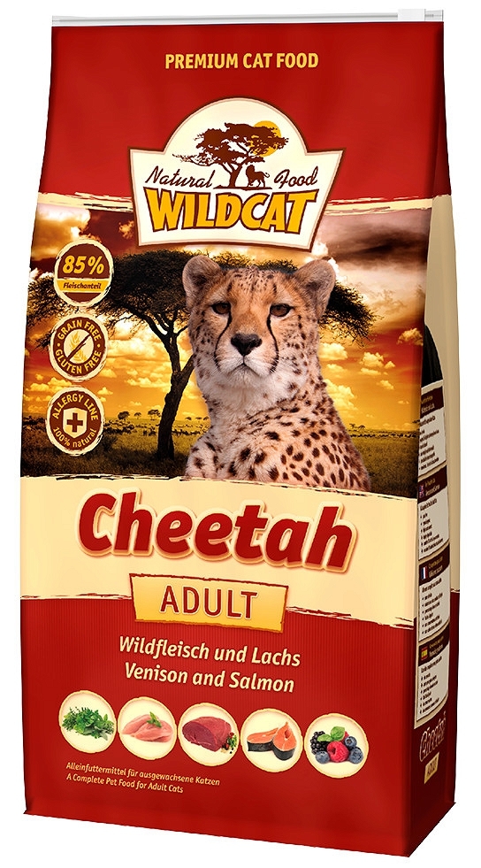 Zdjęcie Wildcat Cheetah karma dla kota  z dziczyzną i łososiem 3kg 