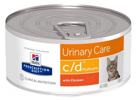 Zdjęcie Hill's Vet Feline c/d Urinary Care puszka Multicare pasztet z kurczakiem 156g