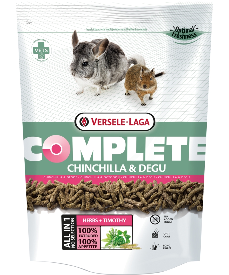 Zdjęcie Versele Laga Chinchilla & Degu Complete  pokarm dla szynszyli i koszatniczek 500g