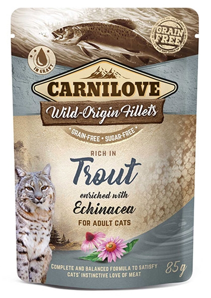 Zdjęcie Carnilove Saszetka dla kota Trout & Echinacea pstrąg & echinacea 85g