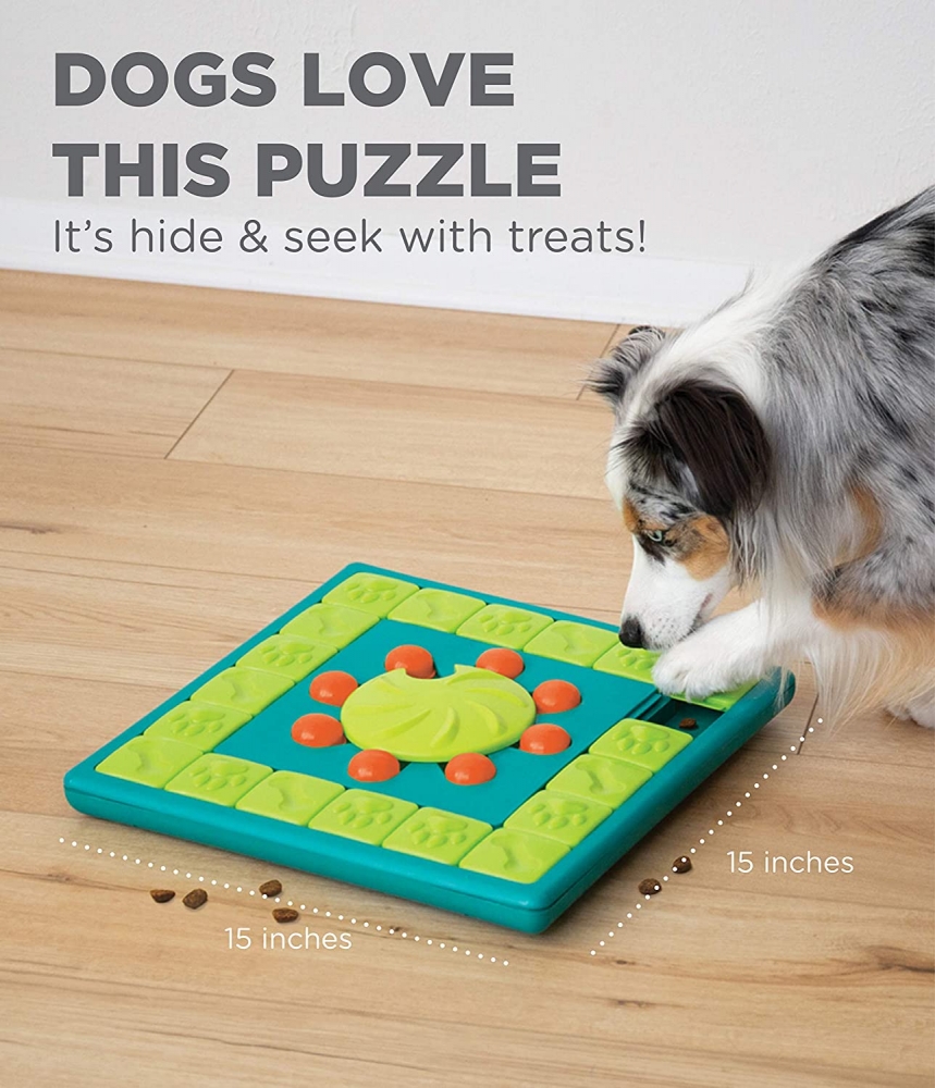 Zdjęcie Outward Hound Multipuzzle poziom 4 Nina Ottosson zabawka edukacyjna dla psa 38 x 38 cm