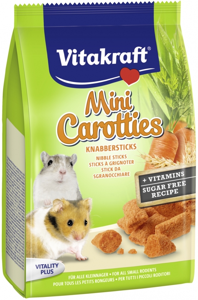 Zdjęcie Vitakraft Mini Carotties  przysmak dla małych gryzoni 50g