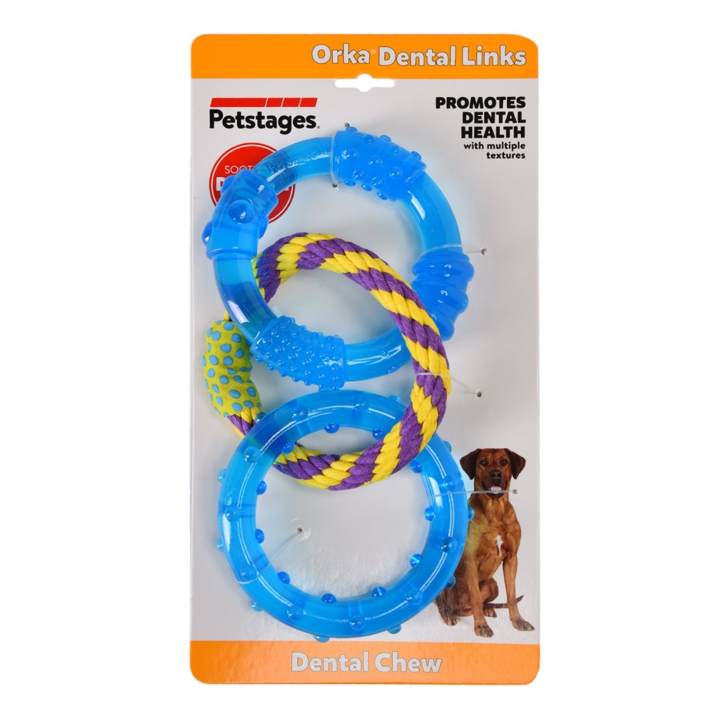Zdjęcie Petstages Mini Triple Dental Rings okręgi dla małych psów  