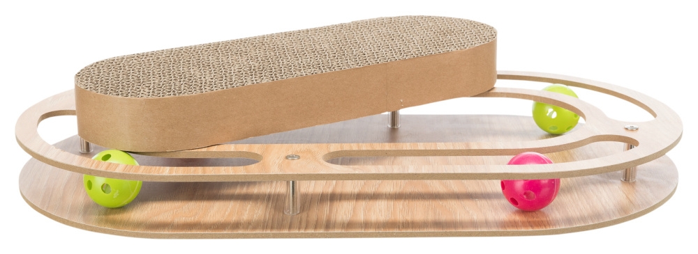 Zdjęcie Trixie Drapak kartonowy Oval z drewnianą ramą   46 x 4 x 25 cm