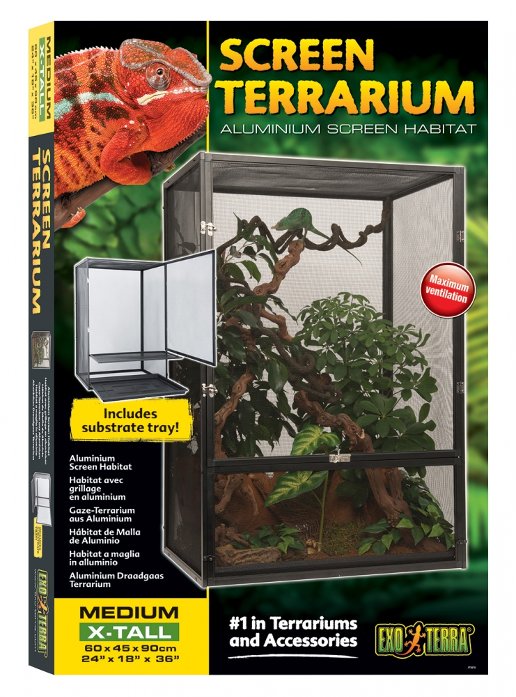 Zdjęcie Exo-Terra Screen Terrarium terrarium siatkowe  Medium X-Tall (60 x 45 x 90 cm) 