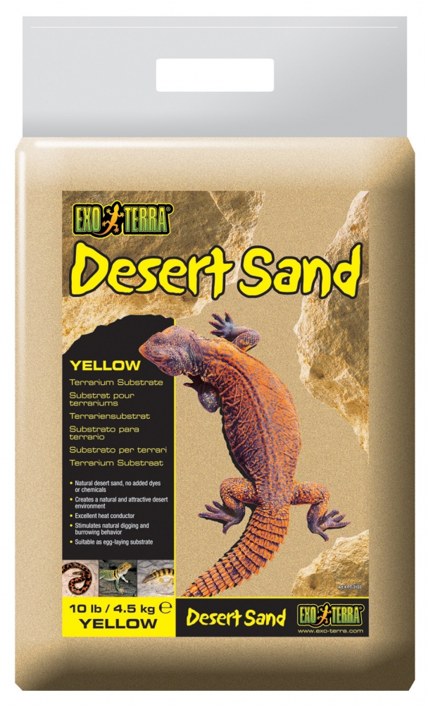 Zdjęcie Exo-Terra Desert Sand piasek do terrarium  żółty 4,5kg